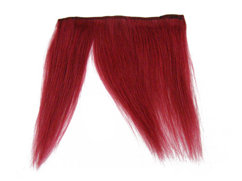 Clip-In Fringe - 8" Human Hair - Burgundy
