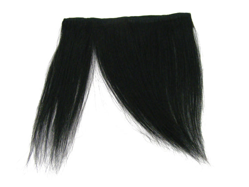 Clip-In Fringe - 8" Human Hair - #1 Jet Black