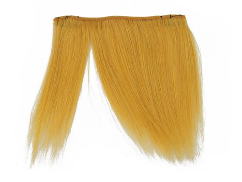 Clip-In Fringe - 8" Human Hair - Mustard Yellow