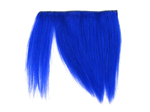 Clip-In Fringe - 8" Human Hair - Neon Blue