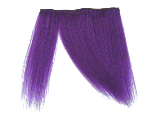 Clip-In Fringe - 8" Human Hair - Neon Purple