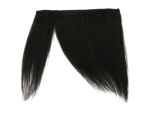 Clip-In Fringe - 8" Human Hair - #1B Off Black