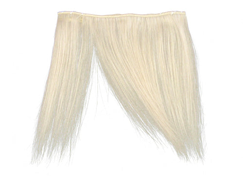 Clip-In Fringe - 8" Human Hair - Silver Blonde