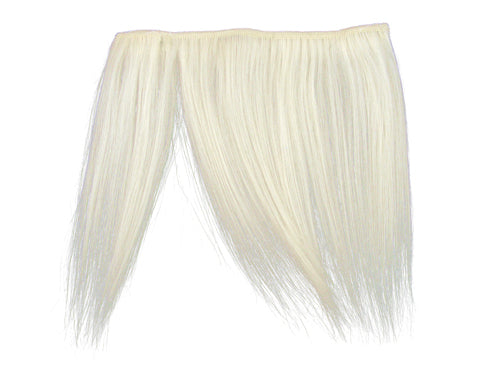Clip-In Fringe - 8" Human Hair - Snow White