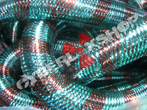 Tubular Crin - Large - Aqua Cocoa Stripe (5 yds)