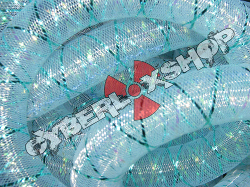 Tubular Crin - Large - Aqua Non-Metallic with Thread (5 yds)