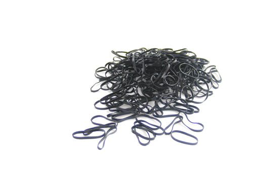 Pack of 100 Large Polyurethane Bands (Black)