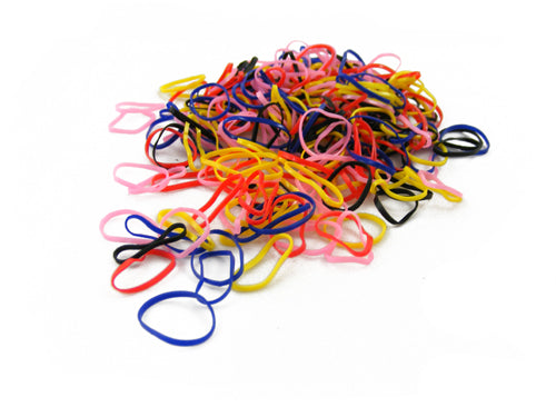 Pack of 250 Mini Silicone Bands (Multi Colour)