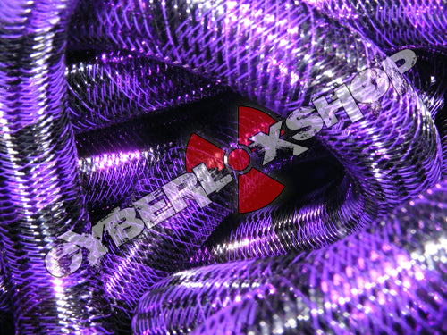 Tubular Crin - Large - Black Purple Stripe (5 yds)