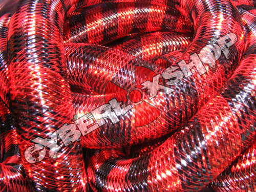 Tubular Crin - Large - Black Real Red Stripe (5 yds)