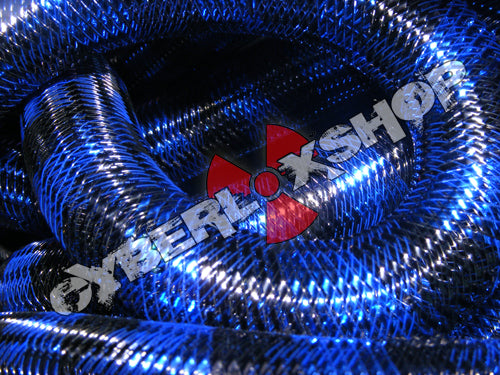 Tubular Crin - Large - Black Royal Blue Stripe (5 yds)