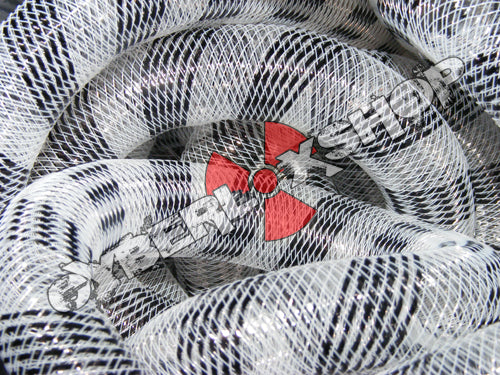 Tubular Crin - Large - Black White Stripe (5 yds)