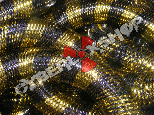 Tubular Crin - Large - Black Yellow Stripe (5 yds)