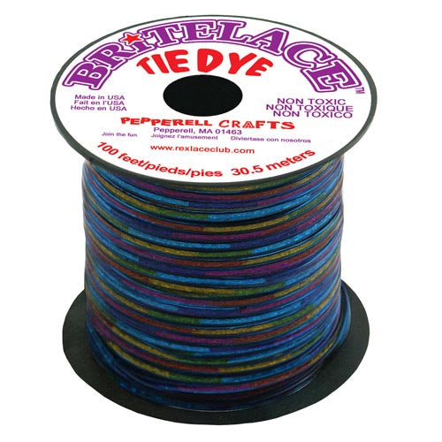 Britelace - 100 Ft Spool - Clear Blue Tye Dye
