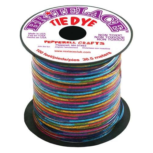 Britelace - 100 Ft Spool - Clear Tye Dye