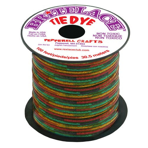 Britelace - 100 Ft Spool - Clear Green Tye Dye