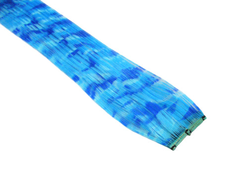 Clip-In Extensions - Blue Camo 12" (pack of 2)