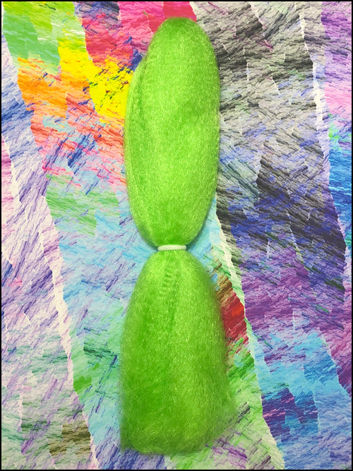 CyberloxShop Classic Kanekalon Jumbo Braid - Lime Green