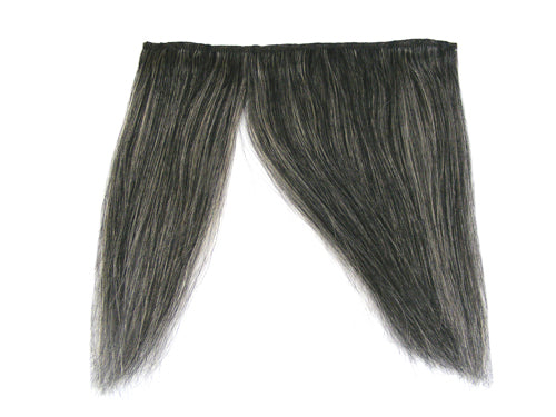 Clip-In Fringe - 8" Human Hair - #44 Gun Metal Grey