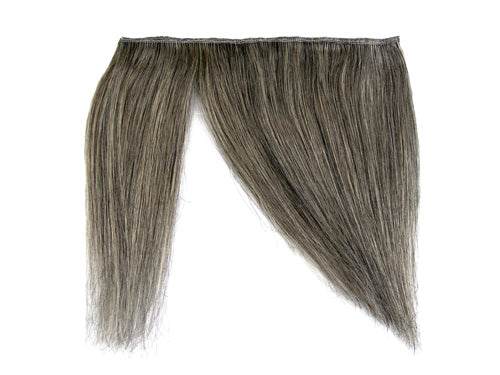 Clip-In Fringe - 8" Human Hair - #51 Steel Grey