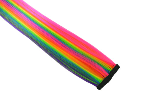 Clip-In Extensions - Neon Rainbow 12" (pack of 2)