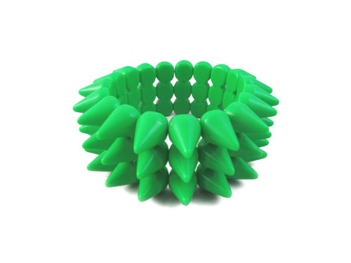 Cyber Spike Bracelet - Neon Green