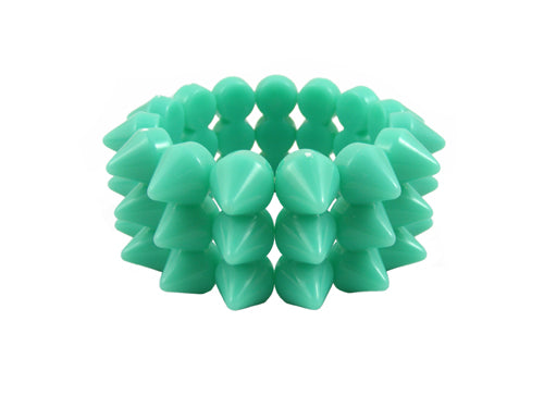 Cyber Spike Bracelet - Peppermint Green