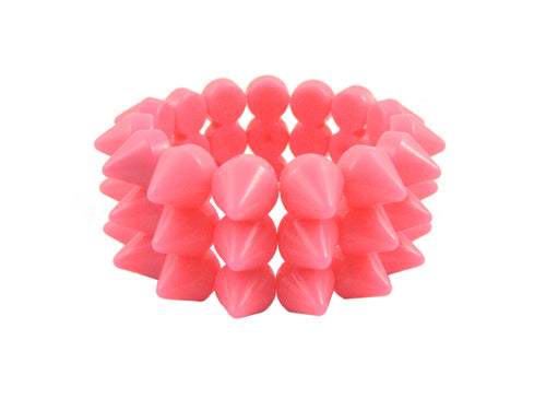 Cyber Spike Bracelet - Sweet Pink