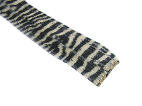 Clip-In Extensions - Blonde / Black Tiger Zebra Print 12" (pack of 2)