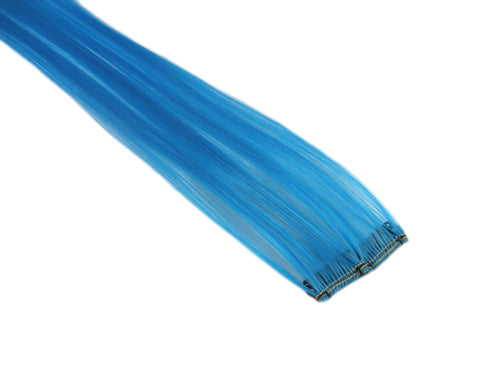 Clip-In Extensions - Neon Turquoise 12" (pack of 2)