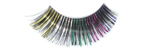 Stargazer False Eyelashes #02 (Black with Rainbow Foil)