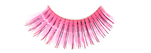 Stargazer False Eyelashes #21 (Bright Pink with Foil)