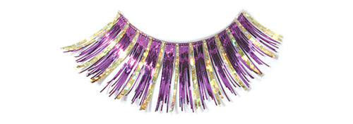 Stargazer False Eyelashes #23 (Purple with Gold Hologram Foil)