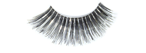 Stargazer False Eyelashes #04 (Black & Silver Foil)