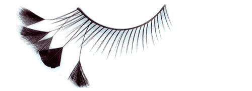 Stargazer False Eyelashes #44 (Black with Black Feathers)