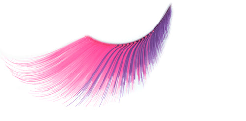 Stargazer False Eyelashes #55 (Extra Long Pink & Purple)