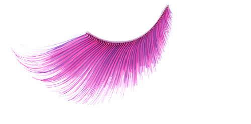 Stargazer False Eyelashes #57 (Extra Long Pink with Purple Accents)