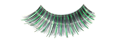 Stargazer False Eyelashes #06 (Black & Green Foil)