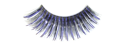 Stargazer False Eyelashes #08 (Black & Purple Foil)