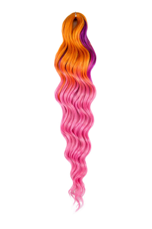 Anna Wave Braiding Hair - Glitch Dragonfruit