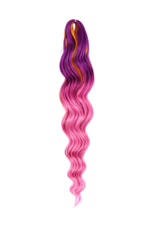 Anna Wave Braiding Hair - Glitch Dragonfruit