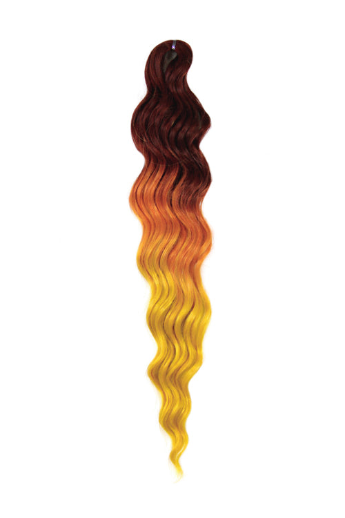Anna Wave Braiding Hair - Glitch Firestorm