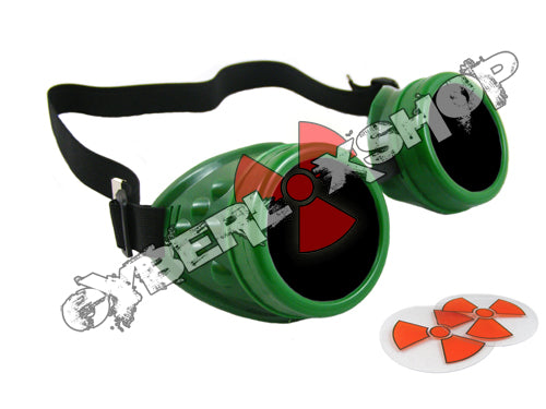 Cyber Goggles - Alien Green - Includes FREE Lense Design Inserts!