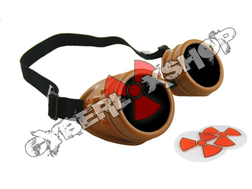Cyber Goggles - Dark Caramel - Includes FREE Lense Design Inserts!
