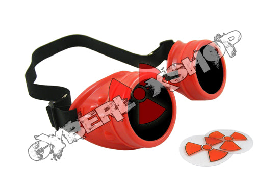 Cyber Goggles - Hot Red - Includes FREE Lense Design Inserts!