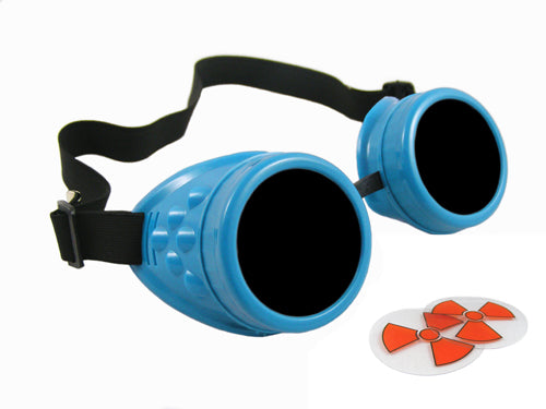Cyber Goggles - Light Blue - Includes FREE Lense Design Inserts!