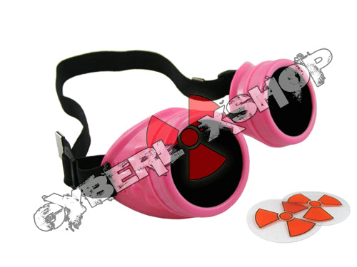 Cyber Goggles - Neon Pink - Includes FREE Lense Design Inserts!