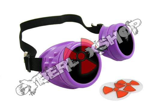 Cyber Goggles - Neon Purple - Includes FREE Lense Design Inserts!