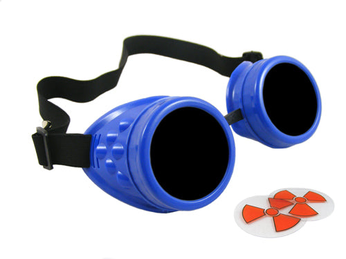 Cyber Goggles - Royal Blue - Includes FREE Lense Design Inserts!