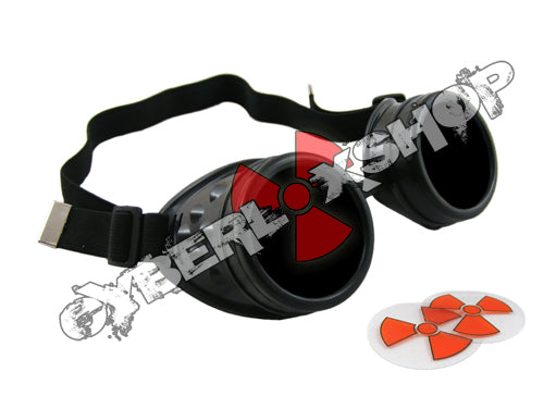 Cyber Goggles - Ultra Black - Includes FREE Lense Design Inserts!
